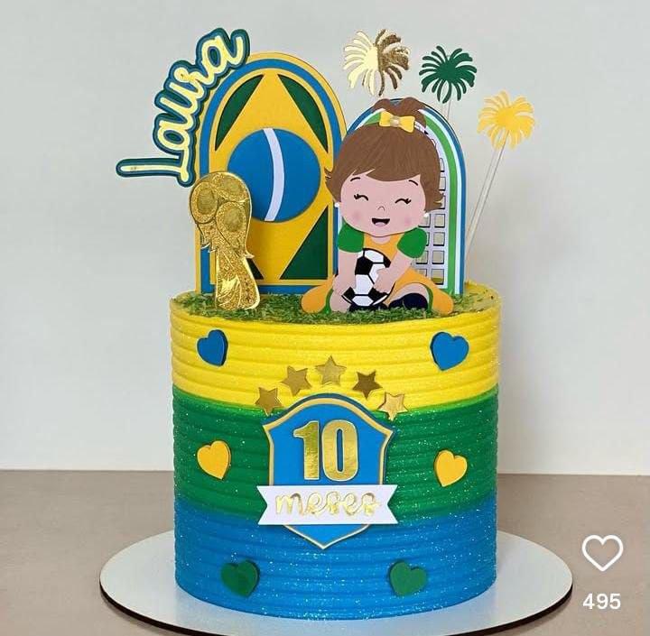 Arquivo de corte Topo de Bolo Copa do Mundo