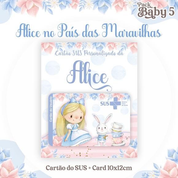 Cartão Sus Alice no País das Maravilhas