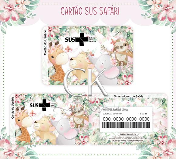 Cartão Sus Animais Safari