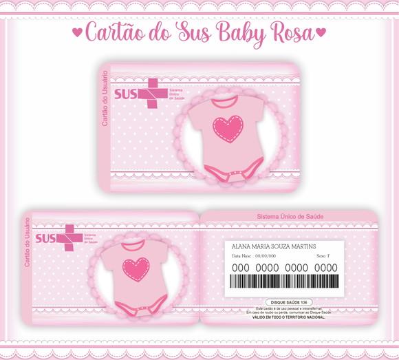Cartão SUS Baby Menina