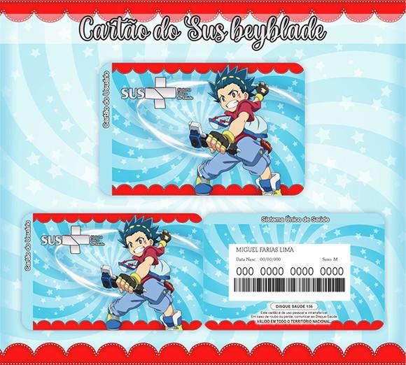 Cartão Sus Beyblade