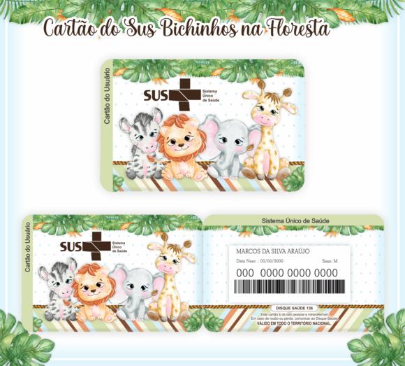 Cartão SUS Bichinho da Floresta