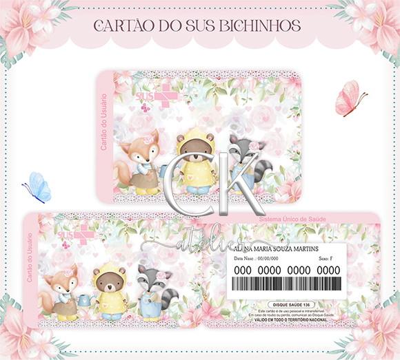Cartão Sus Bichinhos Cute