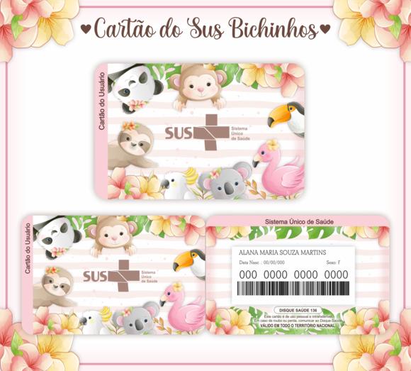 Cartão SUS Bichinhos