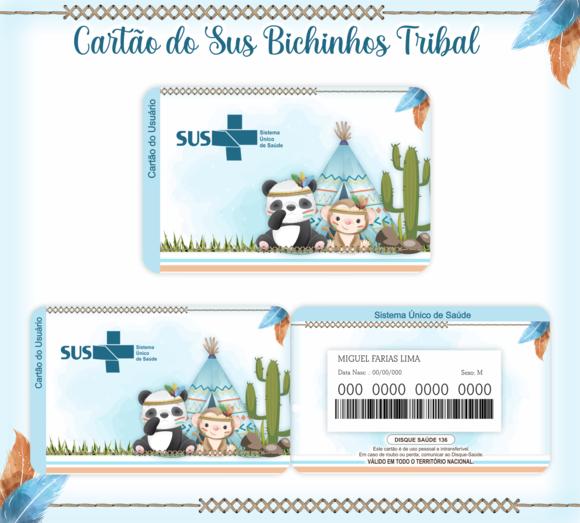 Cartão SUS Bichinho Tribal