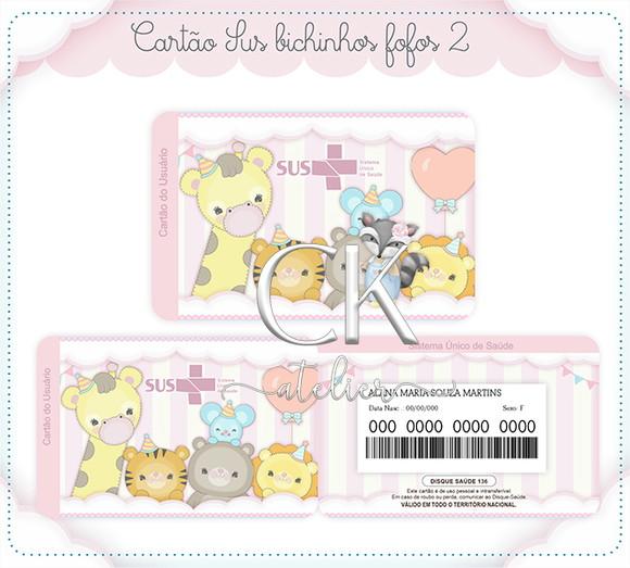 Cartão Sus Bicinhos Cute