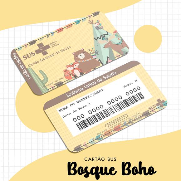 Cartão SUS Bosque Boho