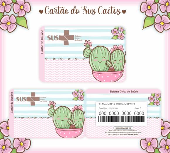 Cartão SUS Cactos