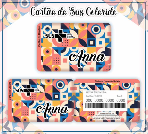 Cartão SUS Colorido