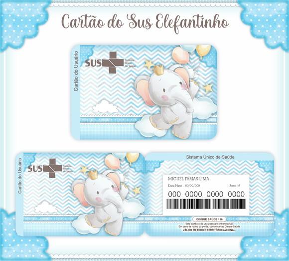 Cartão SUS Elefantinho
