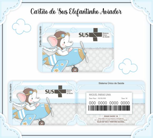 Cartão SUS Elefantinho