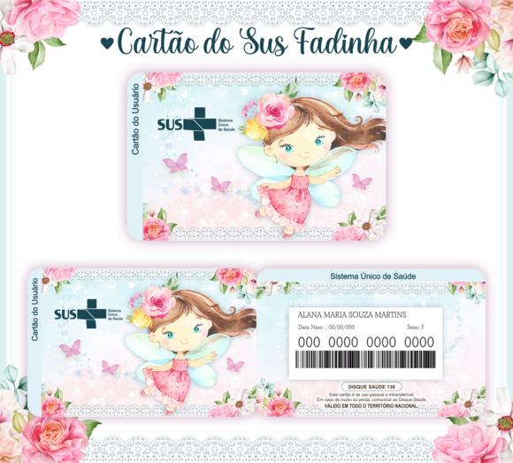Cartão SUS Fadinha