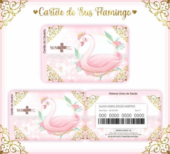 Cartão SUS Flamingos