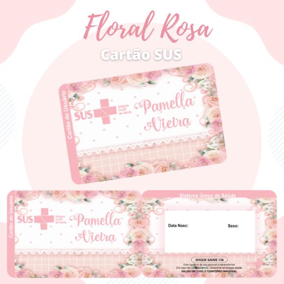 Cartão SUS Floral