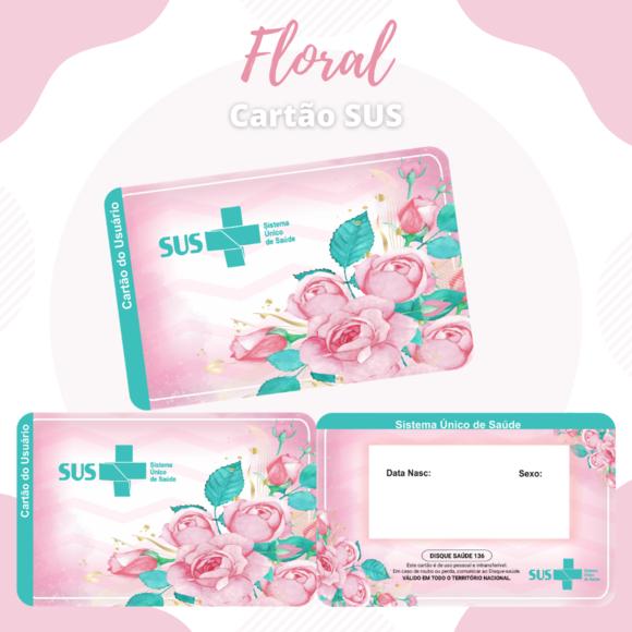 Cartão SUS Floral