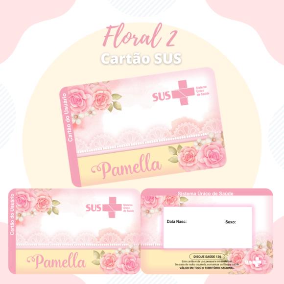 Cartão SUS Floral