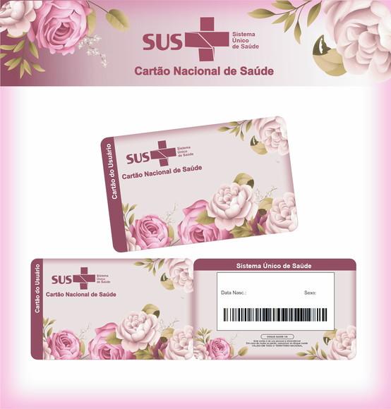 Cartão SUS Floral