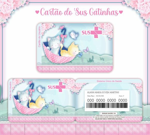Cartão SUS Gatinha