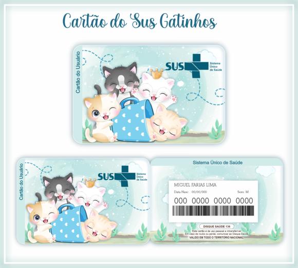 Cartão SUS Gatinho