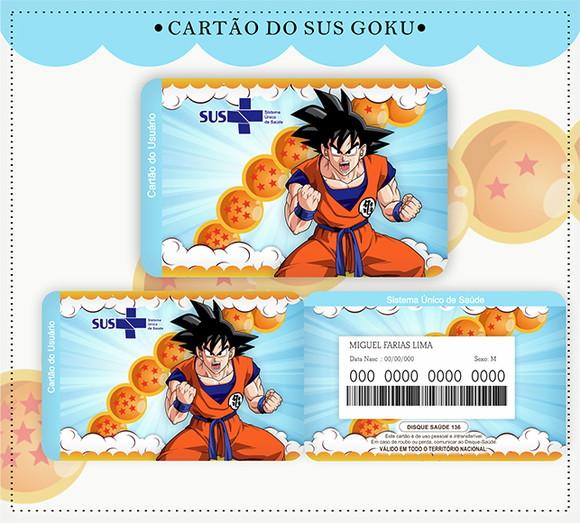 Cartão Sus Goku