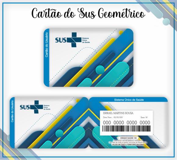 Cartão SUS Geométrico