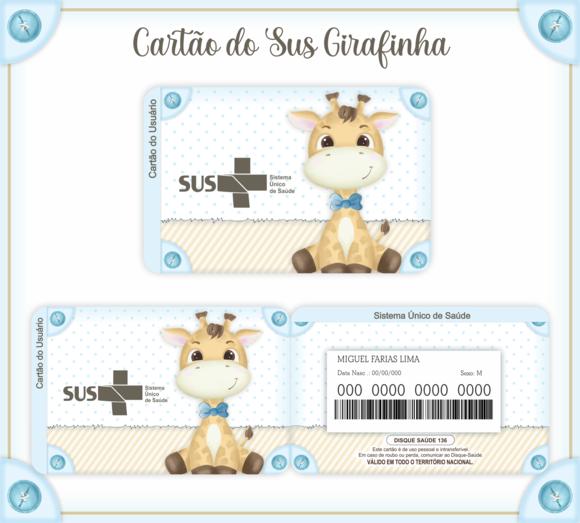 Cartão SUS GIrafinha