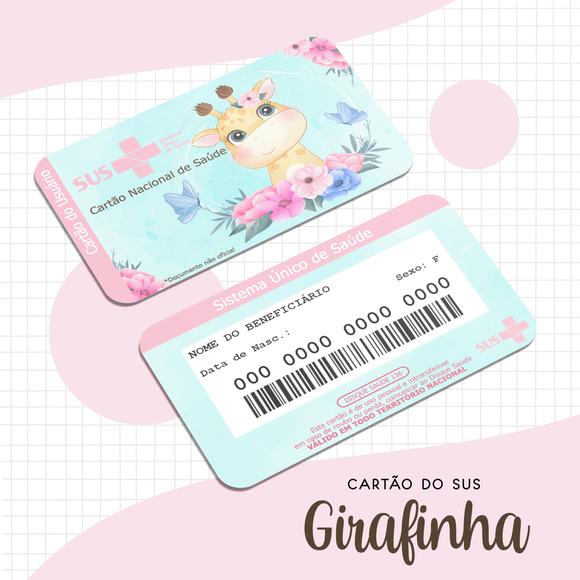 Cartão SUS Girafinha