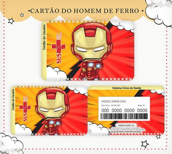 Cartão Sus Homem de Ferro