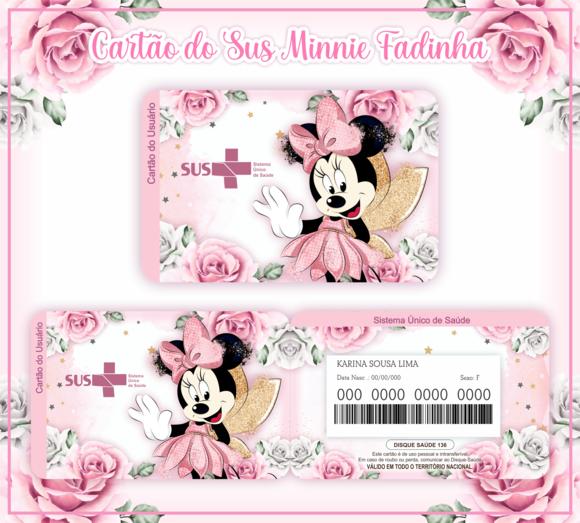 Cartão SUS Minnie Fadinha