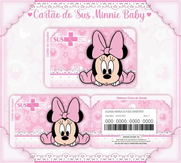 Cartão SUS Minnie Baby
