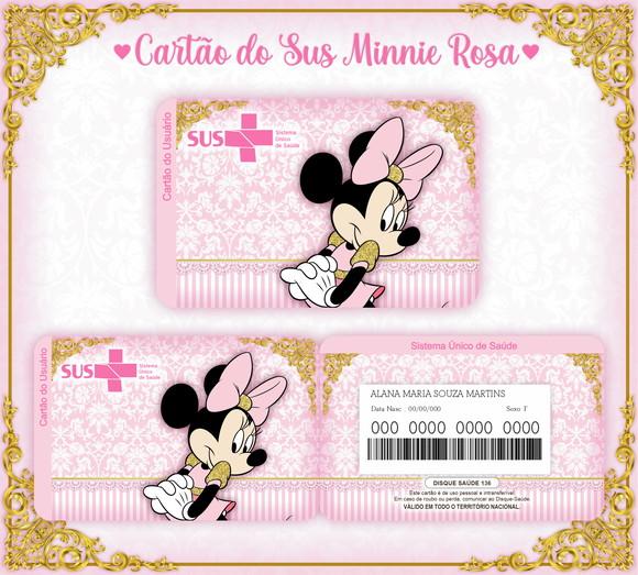 Cartão SUS Minnie Rosa