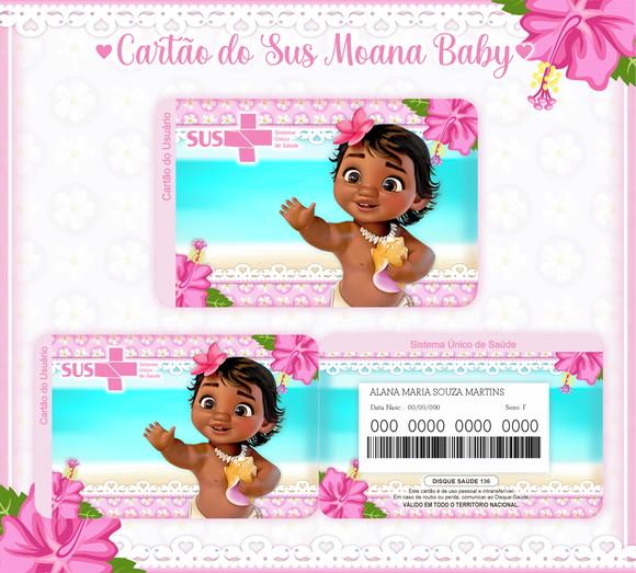 Cartão SUS Moana Baby