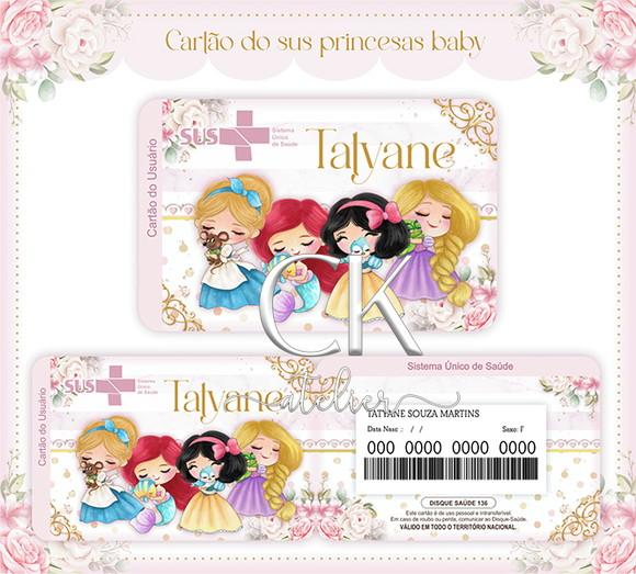 Cartão Sus Princesas