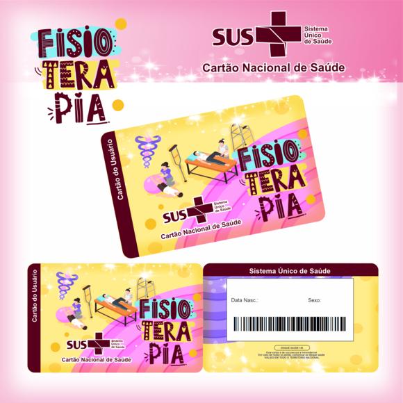 Cartão SUS Profissões Fisioterapia