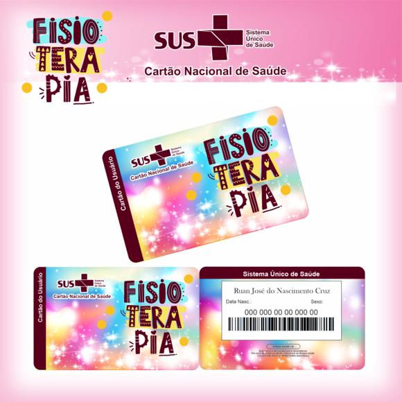 Cartão SUS Profissões FIsioterapia