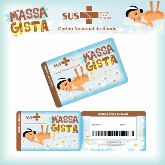 Cartão SUS Profissões Massagista