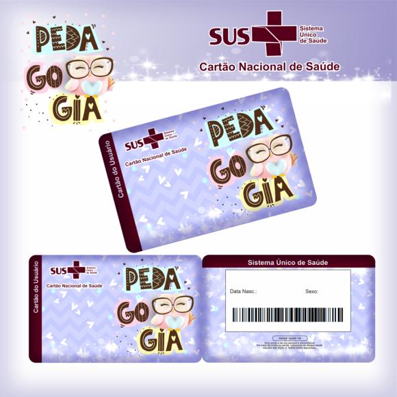 Cartão SUS Profissões Pedagogia