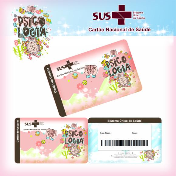 Cartão SUS Profissões Psicologi