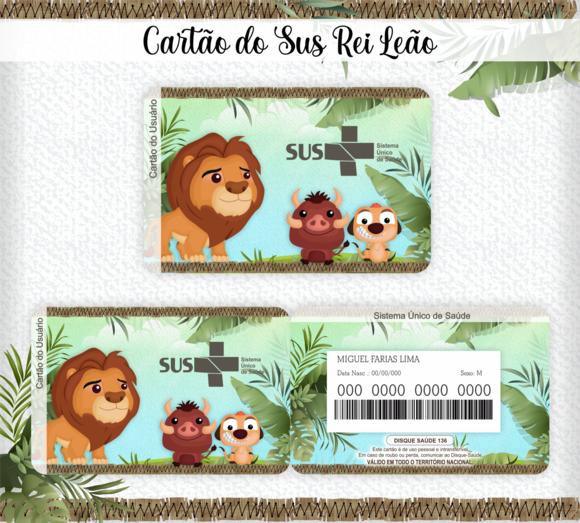 Cartão SUS Rei Leão