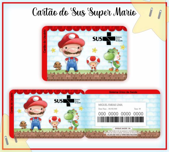 Cartão SUS Super Mário