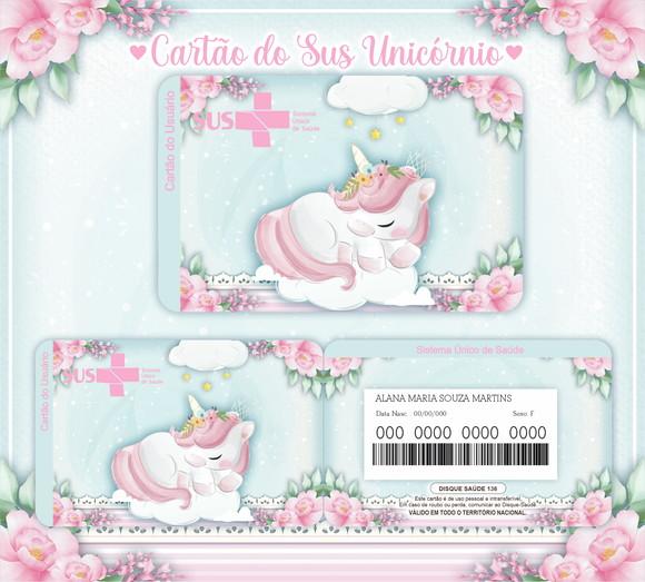 Cartão Sus Unicórnio