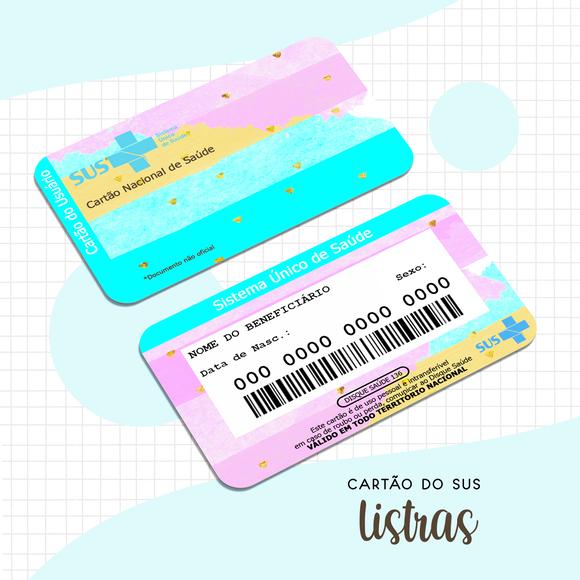 Cartão SUS Tye Die