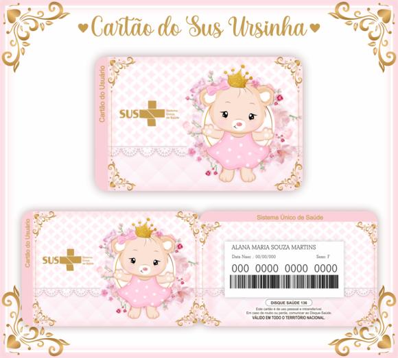 Cartão SUS Ursinha