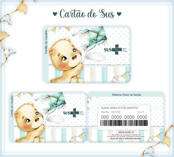 Cartão SUS Ursinho