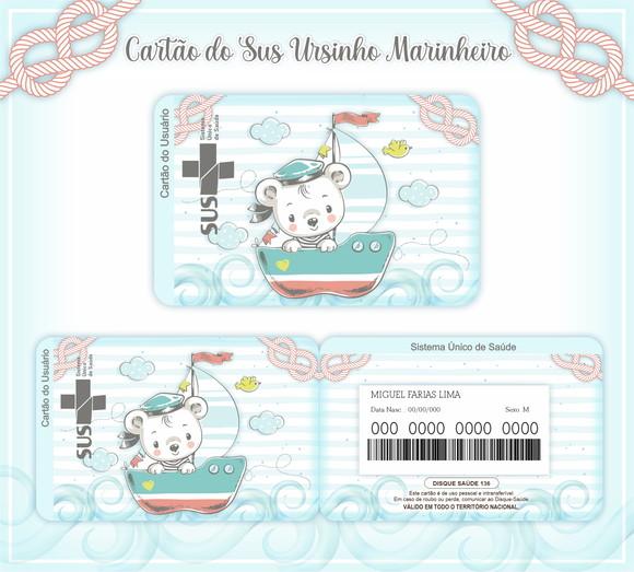 Cartão Sus Ursinho Marinheiro