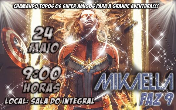Convite Digital Avengers - Capitã Marvel