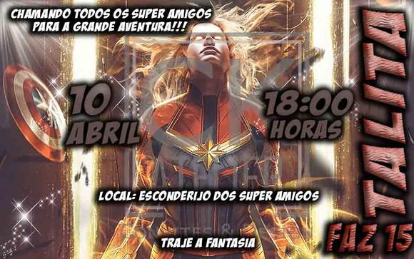 Convite Digital Avengers - Capitã Marvel
