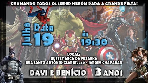 Convite Digital Avengers