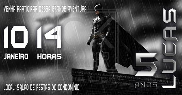 Convite Digital Batman