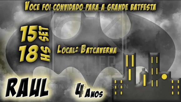 Convite Digital Batman